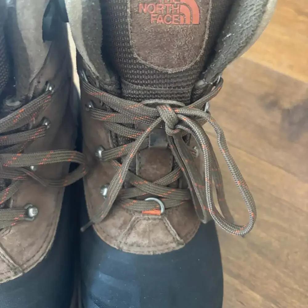 The North Face Chilkat Brown Suede Waterproof Winter Boot Men's 8.5